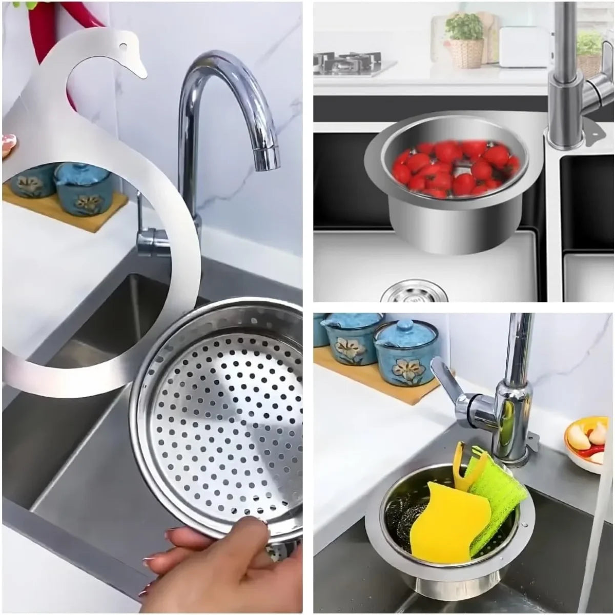 Swan Sink Saver Basket