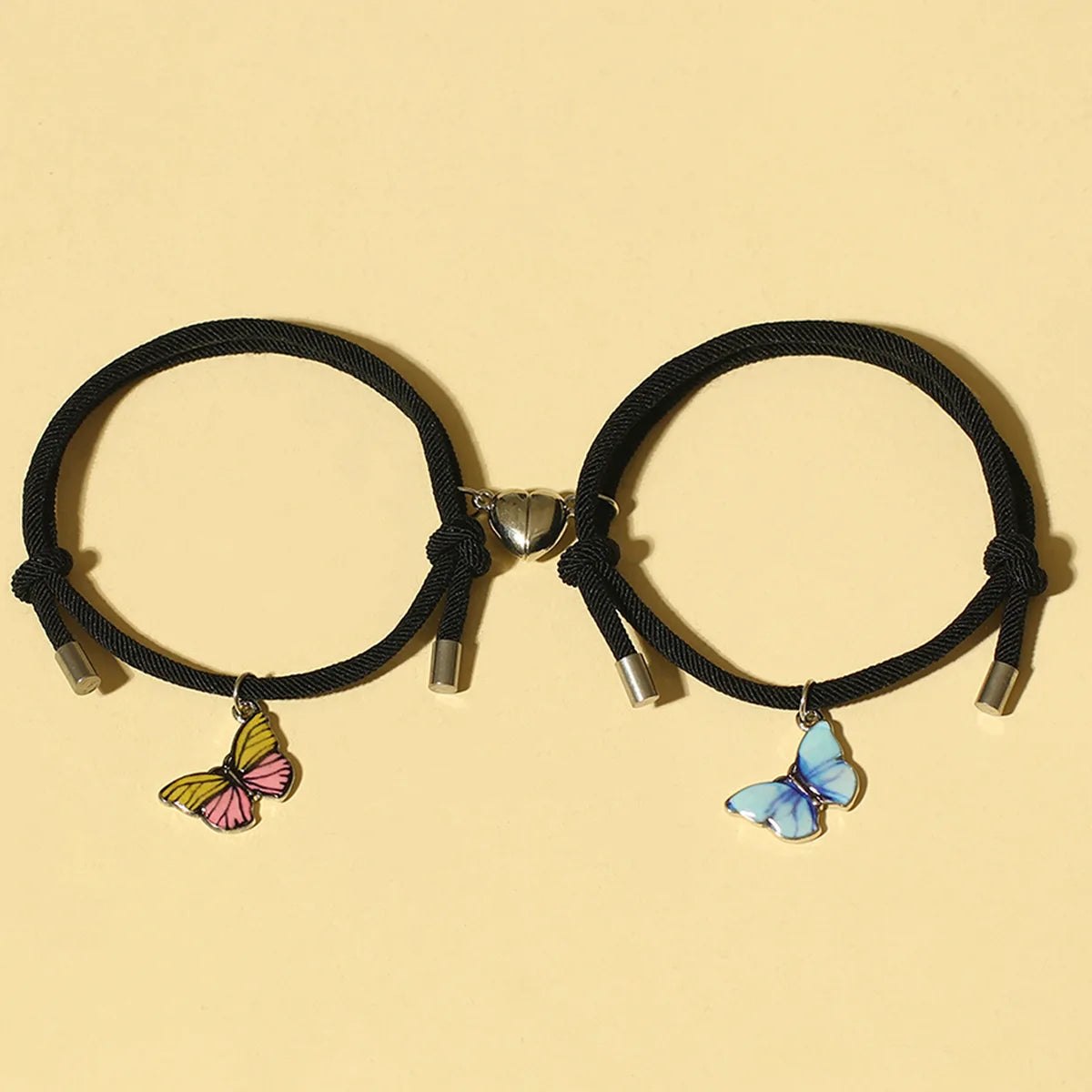 Luminous Butterfly Heart Magnet Bracelets