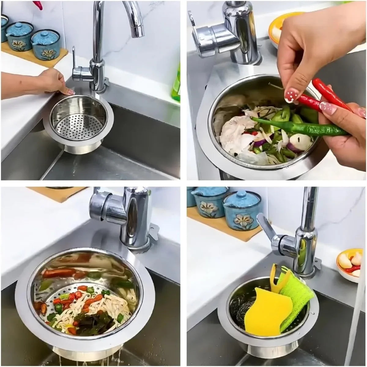 Swan Sink Saver Basket
