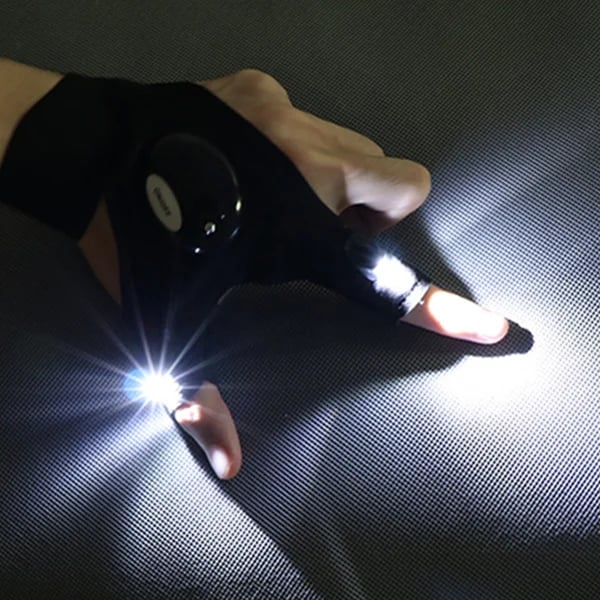 LED Flashlight Work Gloves