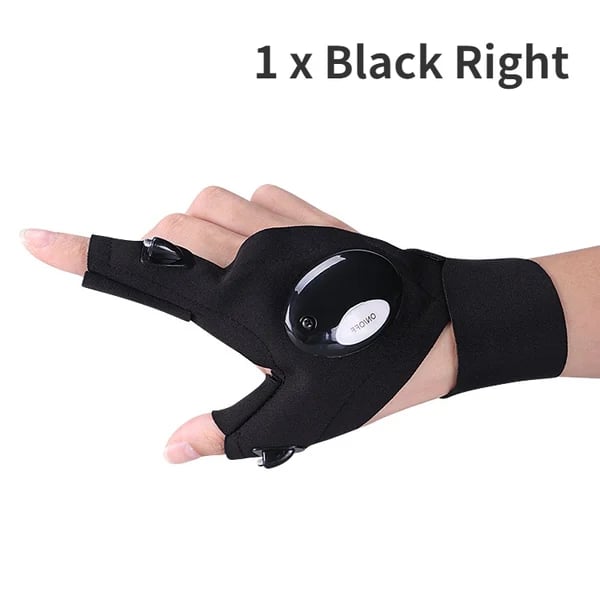 LED Flashlight Work Gloves