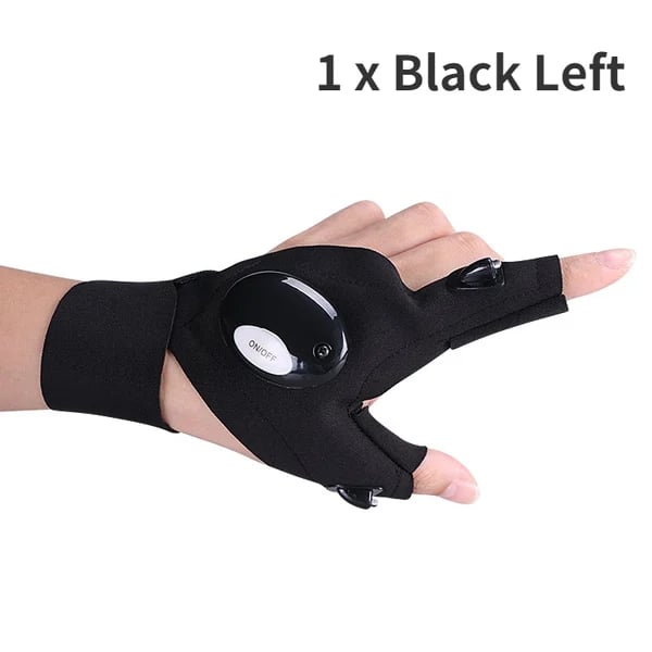 LED Flashlight Work Gloves