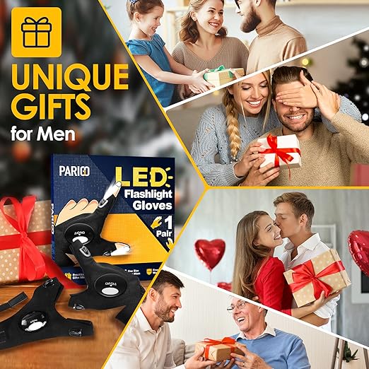 LED Flashlight Work Gloves
