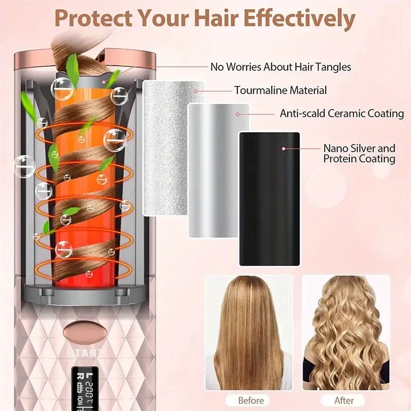 PocketWave Wireless Hair Curler