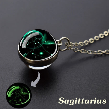 Zodiac Constellation Glow Necklace