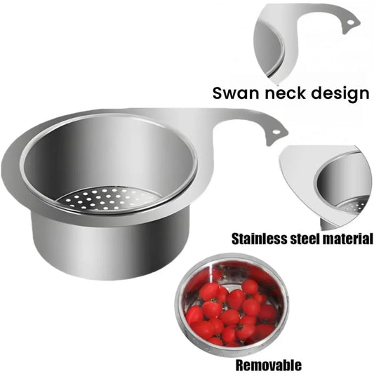 Swan Sink Saver Basket