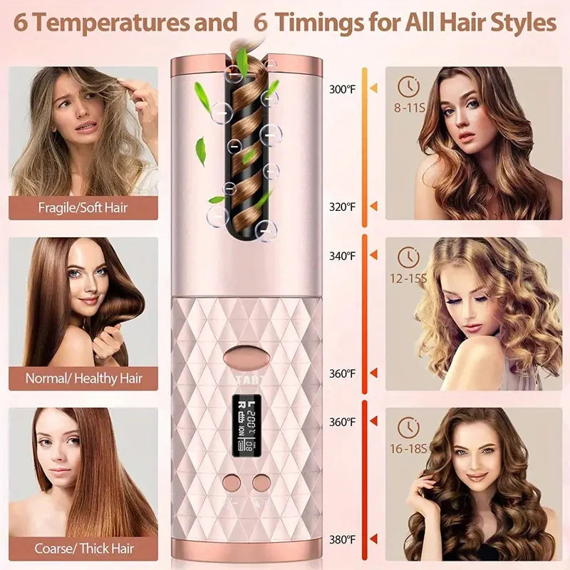 PocketWave Wireless Hair Curler