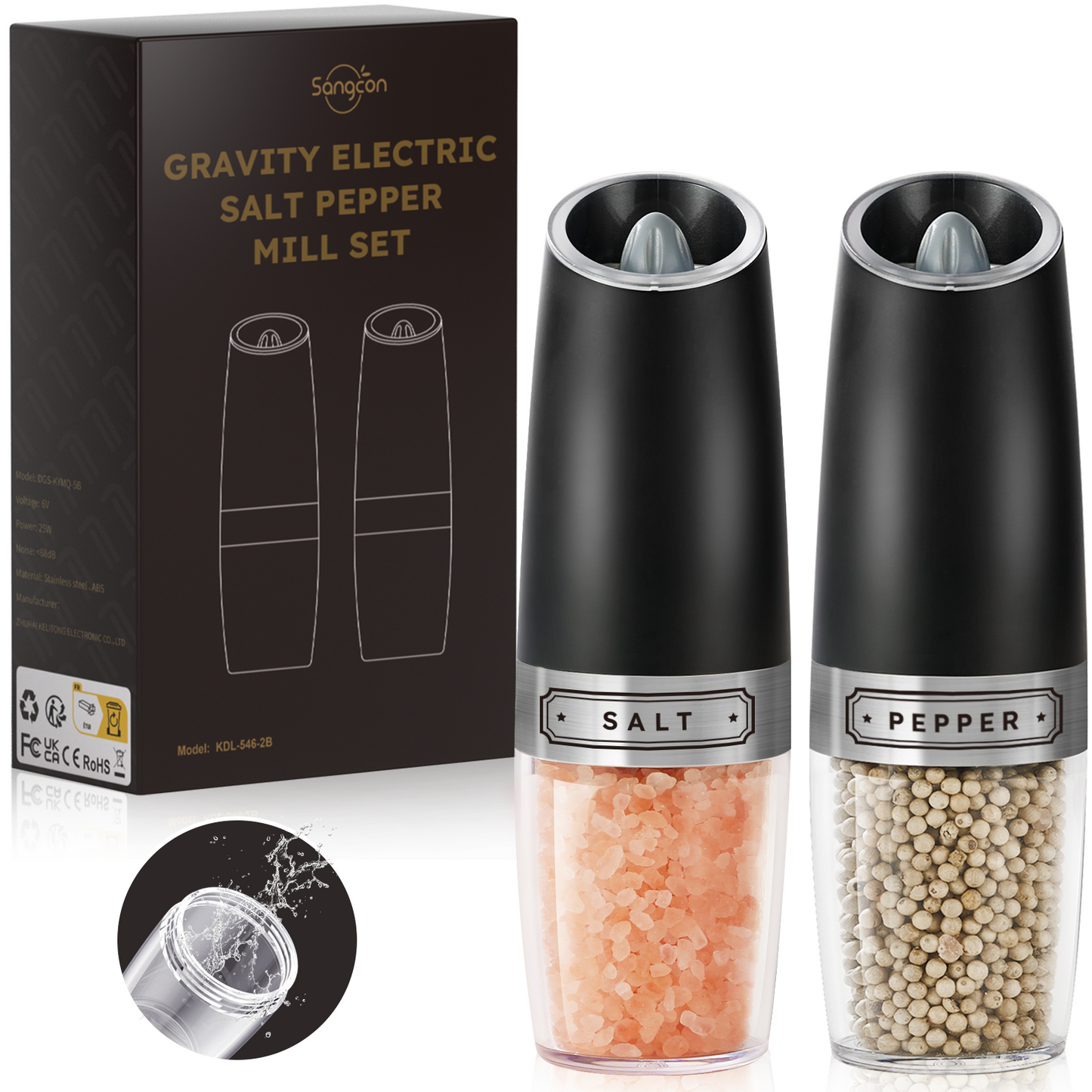 Smart Electric Salt and Pepper Mills
