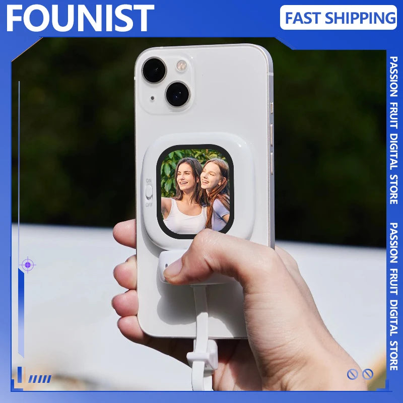 Vlogmate Mini — Rear-Camera Selfie Monitor for Pro-Quality iPhone Videos