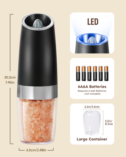 Smart Electric Salt and Pepper Mills