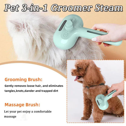Cool Mist Pet Grooming Brush