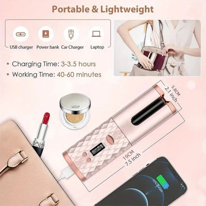 PocketWave Wireless Hair Curler