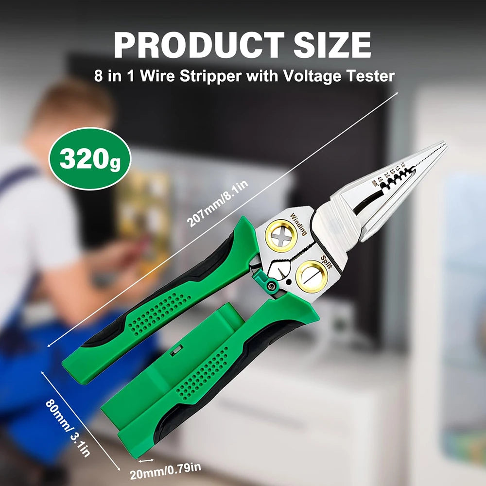 GripVolt Pro™ 8-in-1 Multi-Tool