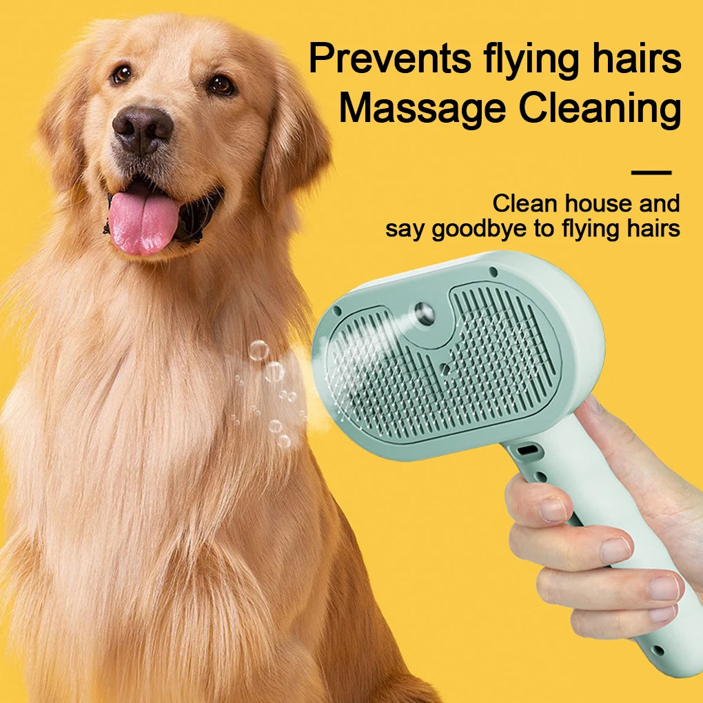 Cool Mist Pet Grooming Brush