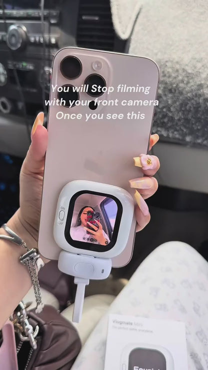 Vlogmate Mini — Rear-Camera Selfie Monitor for Pro-Quality iPhone Videos