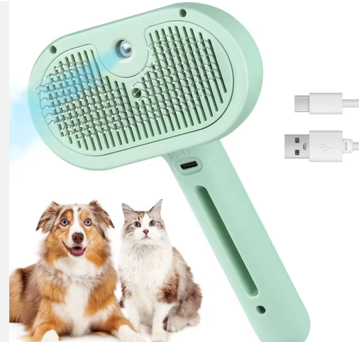 Cool Mist Pet Grooming Brush