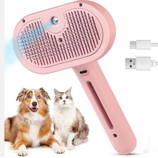 Cool Mist Pet Grooming Brush